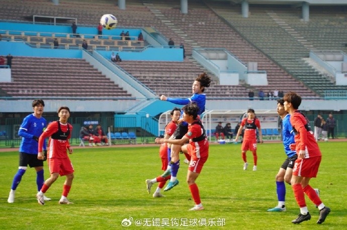 熱身賽 | 無錫吳鉤3:1上海海港B隊