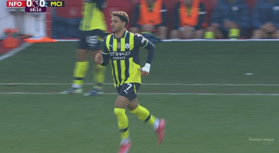 繼續調整!曼城69分鐘換上馬爾穆什、丁丁,福登、薩維尼奧被換下