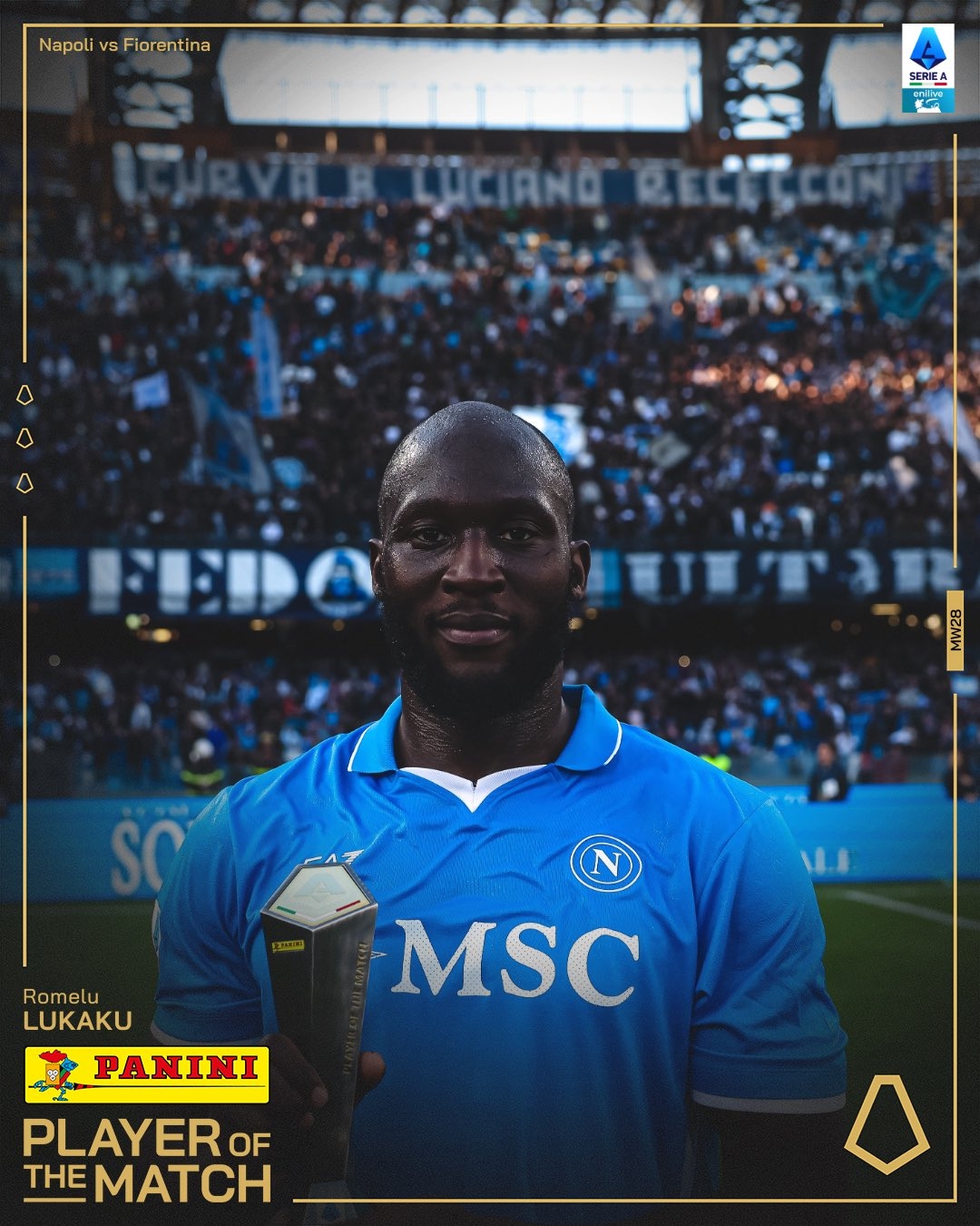 傳射建功!意甲官方:盧卡庫當選那不勒斯2-1佛羅倫薩全場最佳