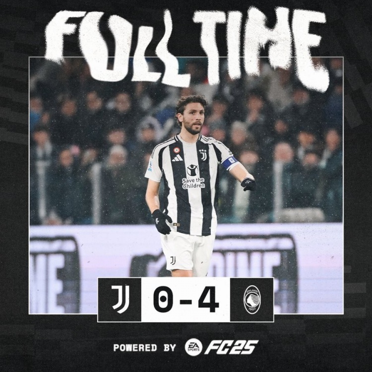 0-4亞特蘭大!尤文隊史意甲主場第8次凈負4球,1950年曾1-7米蘭