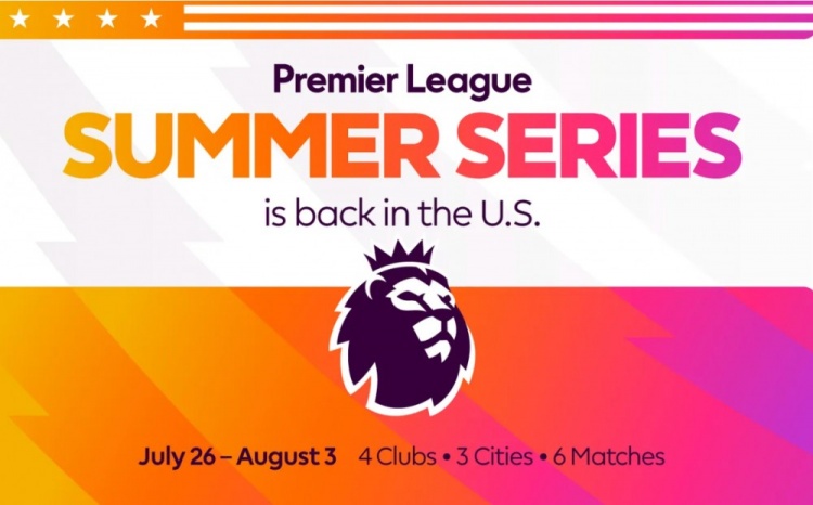 英超官方：伯恩茅斯、埃弗頓、曼聯、西漢姆將參加今年美國季前賽
