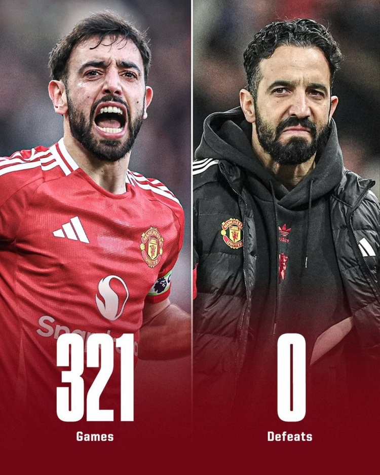 夢劇場!曼聯321次在英超主場領先進入中場休息,至今未嘗一敗