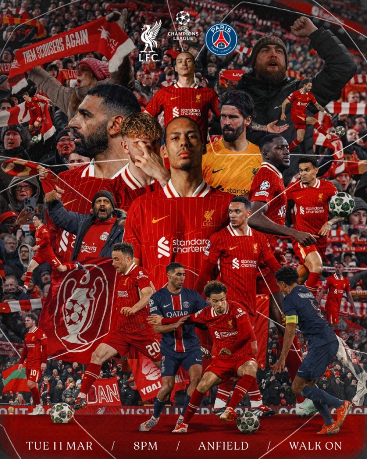 詹俊:個人猜測利物浦還是打消耗戰為主 相信利物浦能淘汰大巴黎