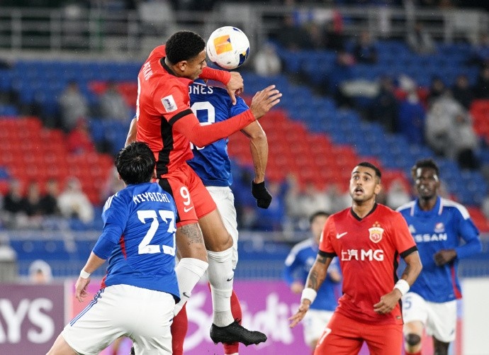 亞冠精英聯(lián)賽1/8決賽次回合,橫濱水手4比1上海海港