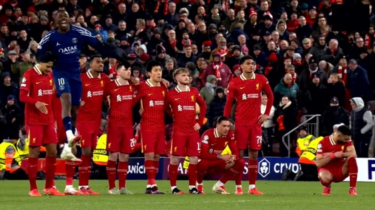 世界名畫!登貝萊“原地起飛” 利物浦眾將垂頭 努涅斯薩拉赫蹲地