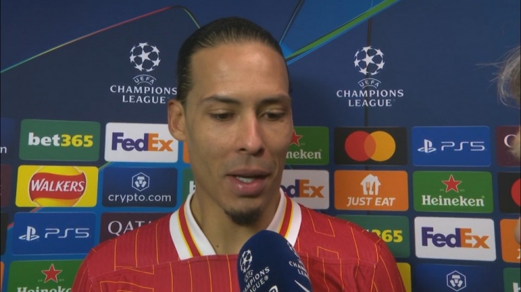 范迪克:向巴黎致敬 祝賀并祝愿他們在接下來的賽事中一切順利