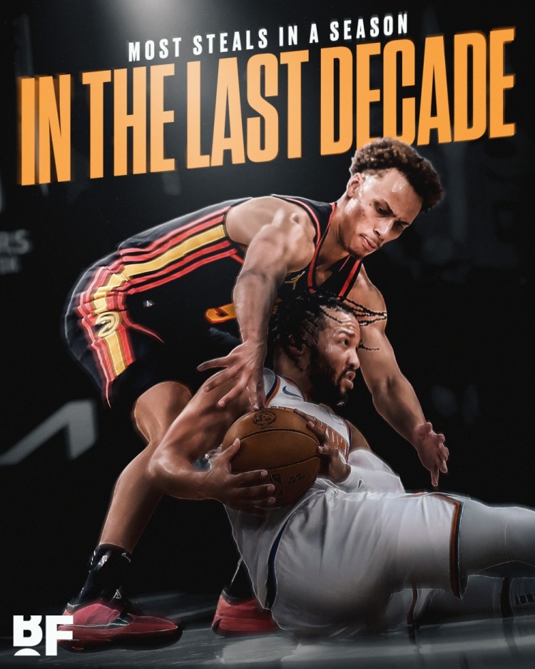 近10年最多!丹尼爾斯單賽季至少搶斷180次 繼14年盧比奧后首人