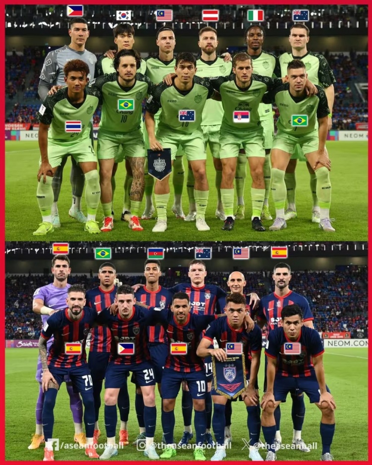 亞冠-武里南聯(lián)對陣柔佛新山,雙方共18名外援首發(fā)出戰(zhàn)