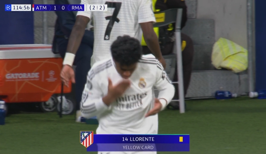 皇馬第115分鐘換人，維尼修斯下恩德里克上！