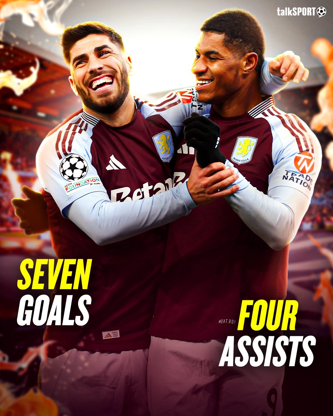 豪賭成功?維拉冬窗接手拉師傅+阿笑合計(jì)周薪超57萬,近9場7球4助