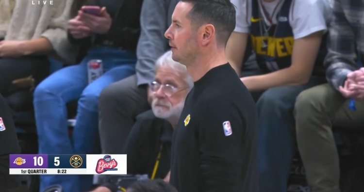 反客為主!喬丹-古德溫拼下前場板拋投命中 湖人開場10-5打停掘金