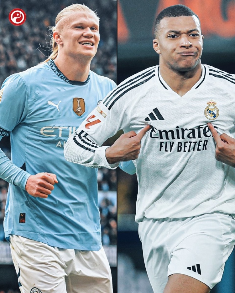 近5個賽季在五大聯(lián)賽均能打進至少20球,僅姆巴佩&哈蘭德做到