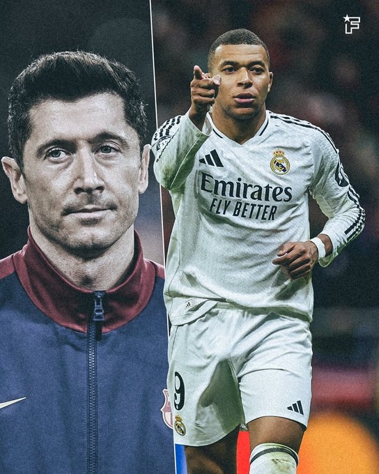 西甲射手榜:姆巴佩26場20球第二,僅次于萊萬25場21球