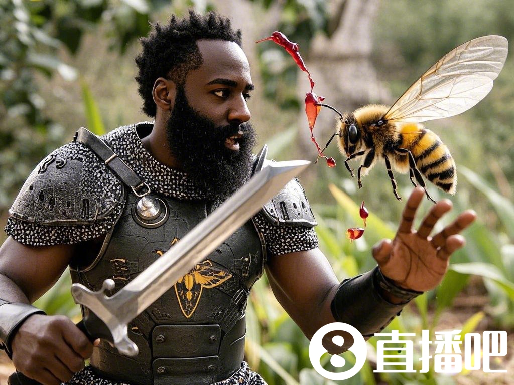 【AI繪圖】輕松三節(jié)打卡!哈登匕首一揮 小蜜蜂瞬間墜落~