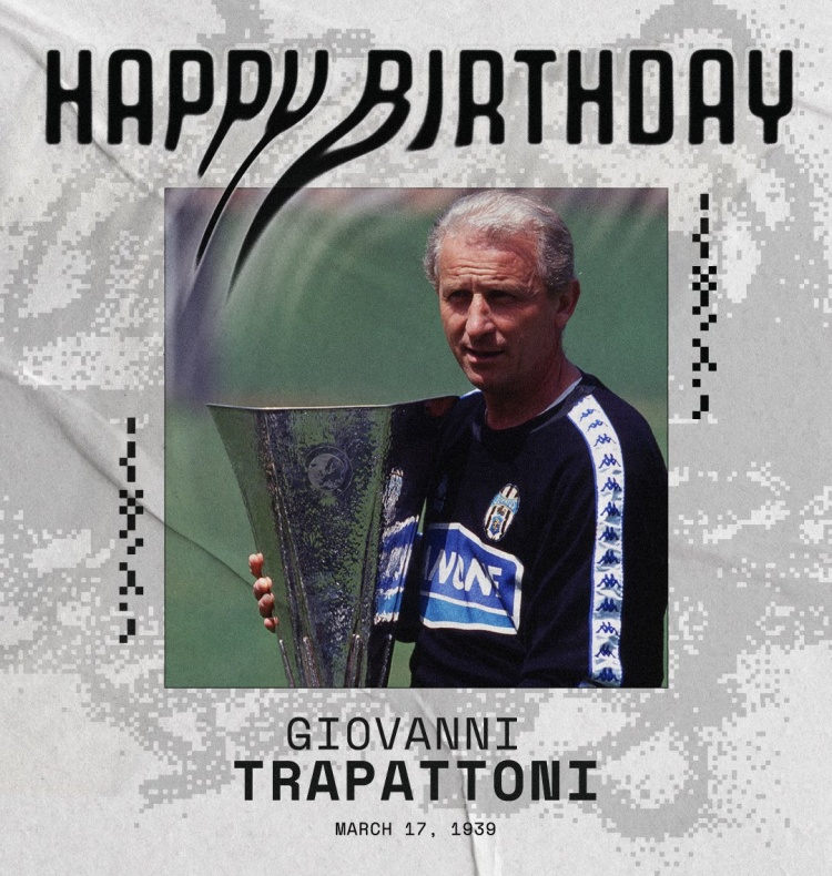 老帥特拉帕托尼迎來86歲生日，尤文、國米官方送上祝福