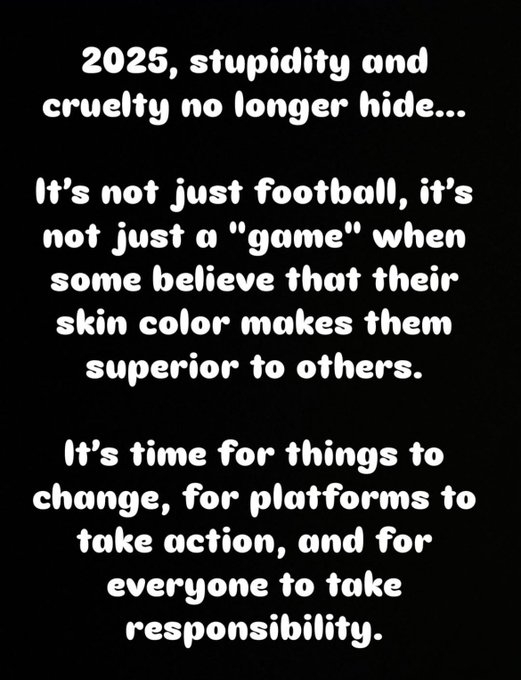 福法納譴責種族歧視:有人認為靠膚色就更優越,這不只是足球問題