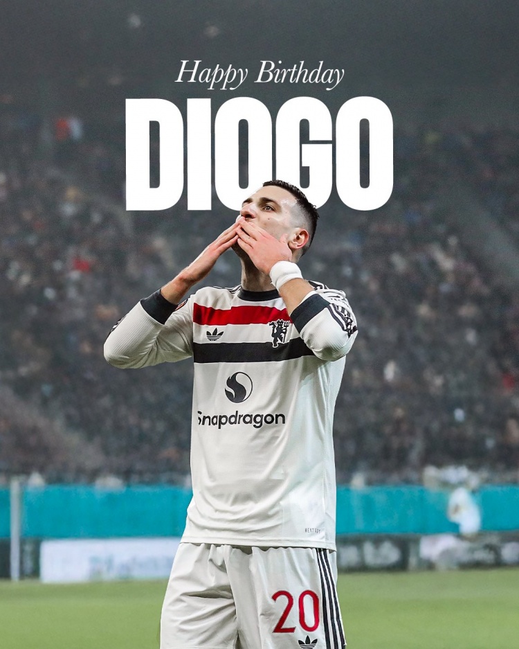 曼聯祝達洛特26歲生日快樂，球員為紅魔出戰202場8球14助