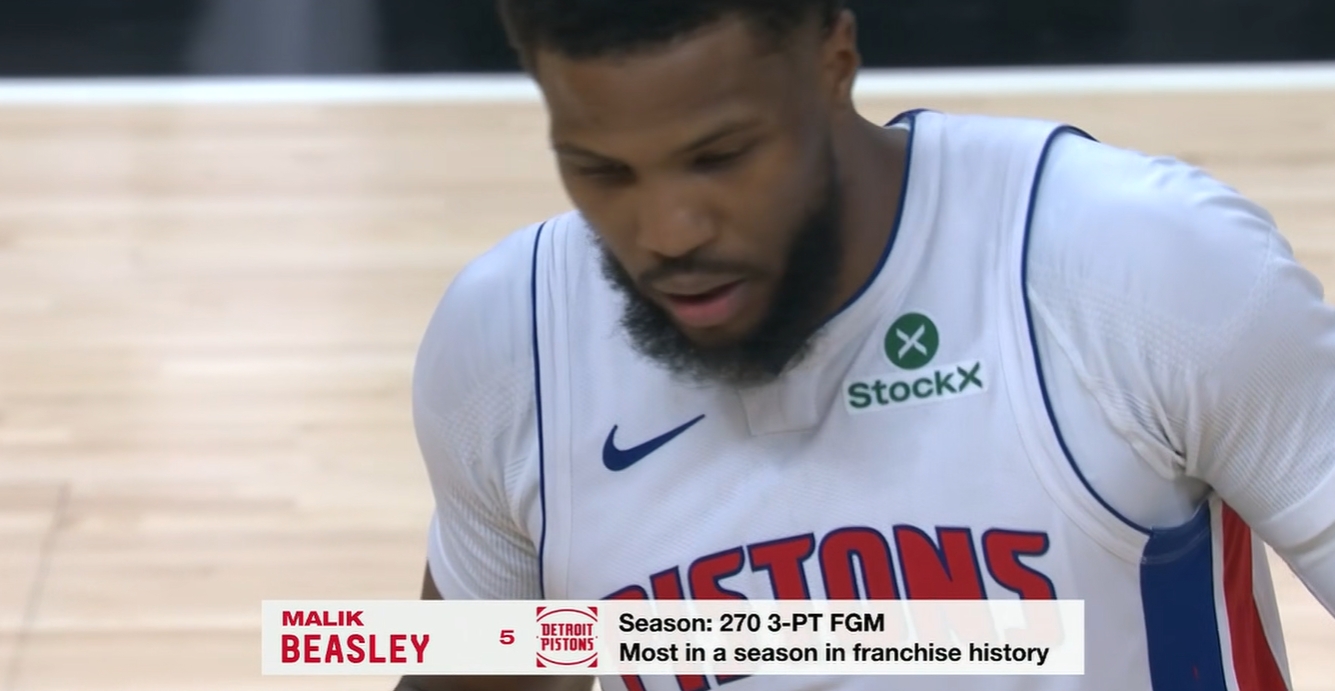 比斯利本賽季累計(jì)投進(jìn)270記三分球 活塞隊(duì)史首位達(dá)成的球員