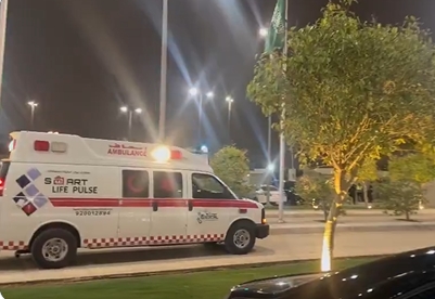 被林良銘踢到頭部,沙特球員卡迪什重傷,已被送往醫(yī)院接受治療