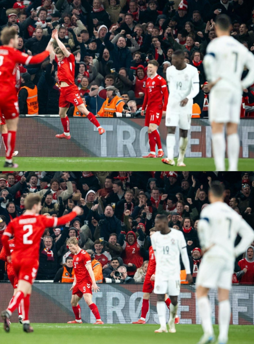 在C羅面前Siuuu!霍伊倫替補(bǔ)建功,丹麥1-0領(lǐng)先葡萄牙