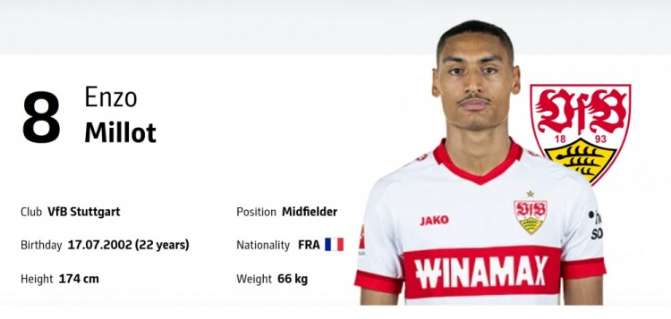 圖片報:阿森納、熱刺、利雅得勝利關注斯圖加特中場恩佐-米洛