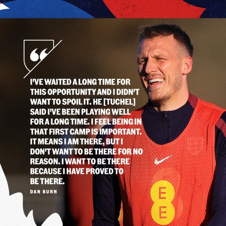 32歲!紐卡中衛(wèi)丹-伯恩成為近15年來上演英格蘭首秀的最年長球員