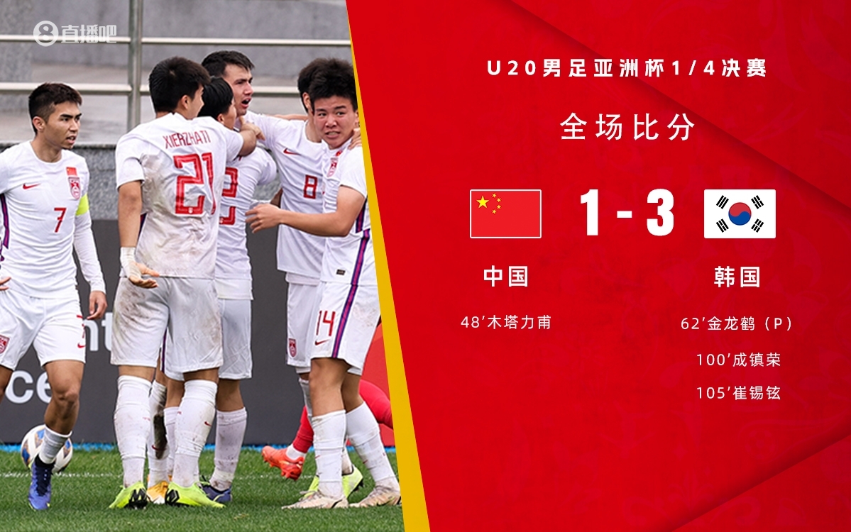 復仇!U22國足絕殺復仇韓國,2年前U20亞洲杯加時憾負無緣世青賽