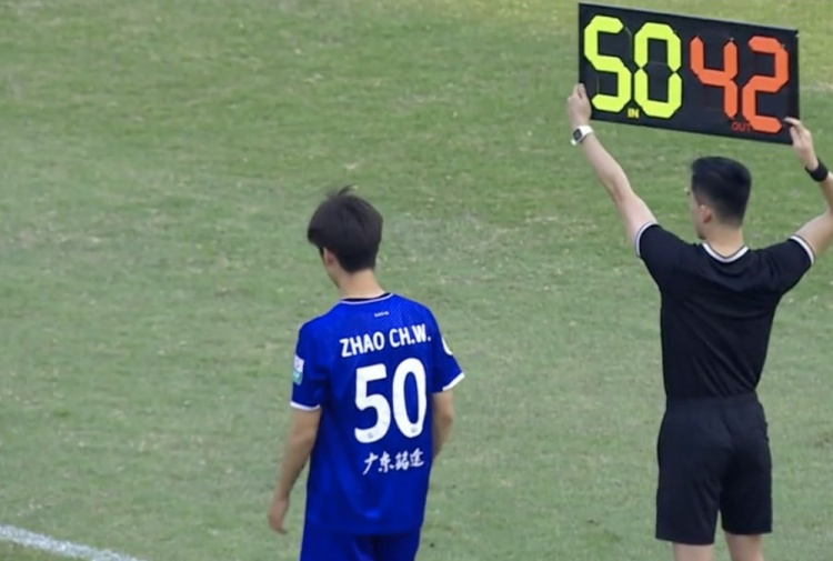 肇俊哲兒子肇宸惟在中乙首輪替補(bǔ)登場(chǎng),上演職業(yè)生涯首秀