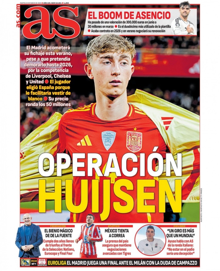 阿斯報:皇馬有意今夏引進懷森,預計轉會價格約5000萬歐