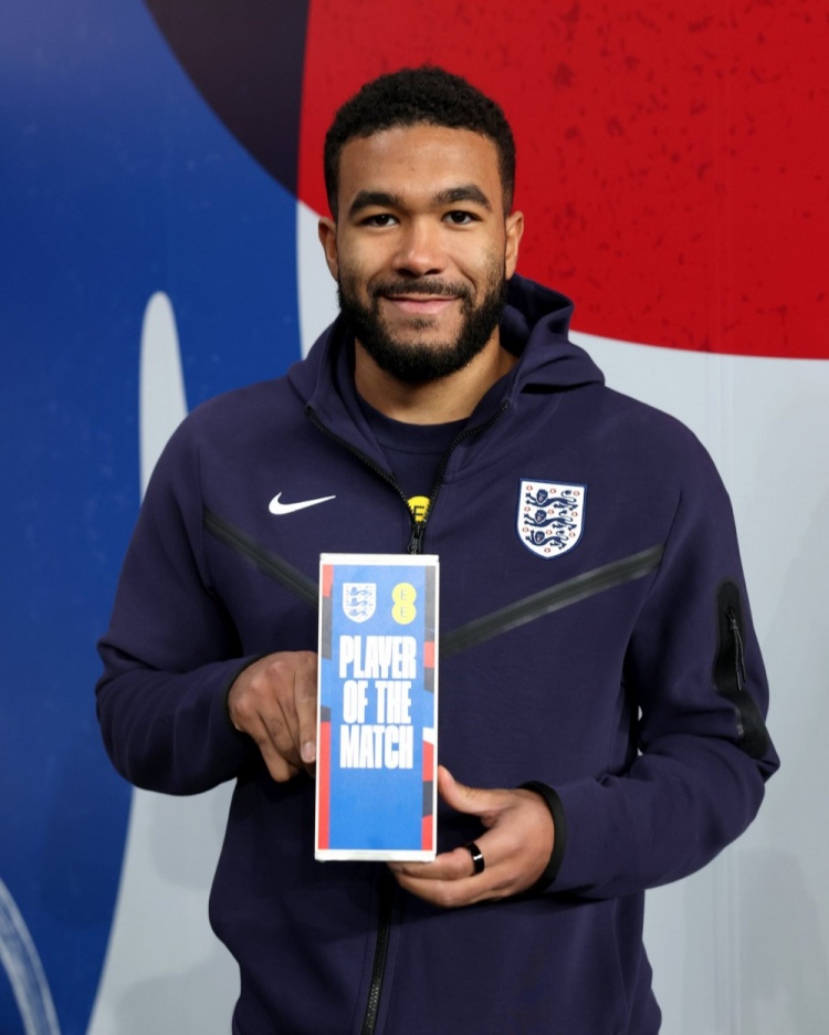 任意球破門!里斯-詹姆斯當選本場英格蘭隊內最佳球員