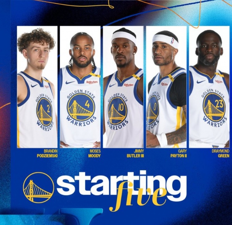 勇士VS熱火首發:巴特勒維金斯各自直面老東家 小佩頓在列