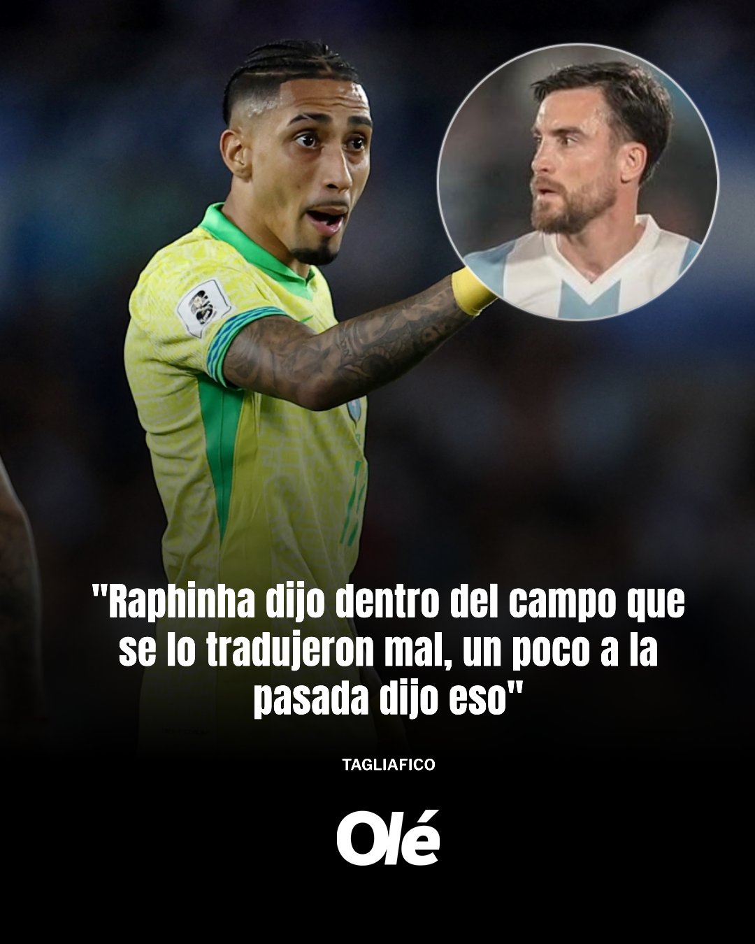 有反轉?塔利亞菲科:拉菲尼亞賽后澄清,爭議言論是錯誤翻譯