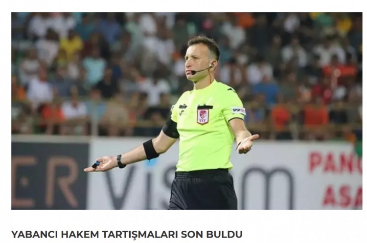 貝西克塔斯要求外籍裁判執(zhí)法,但對(duì)加拉塔薩雷比賽仍是土耳其裁判