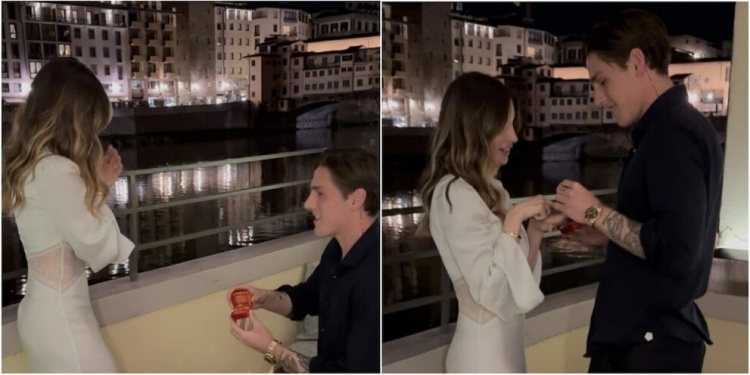 扎尼奧洛向女友薩拉求婚成功,兩人已經生有一個兒子