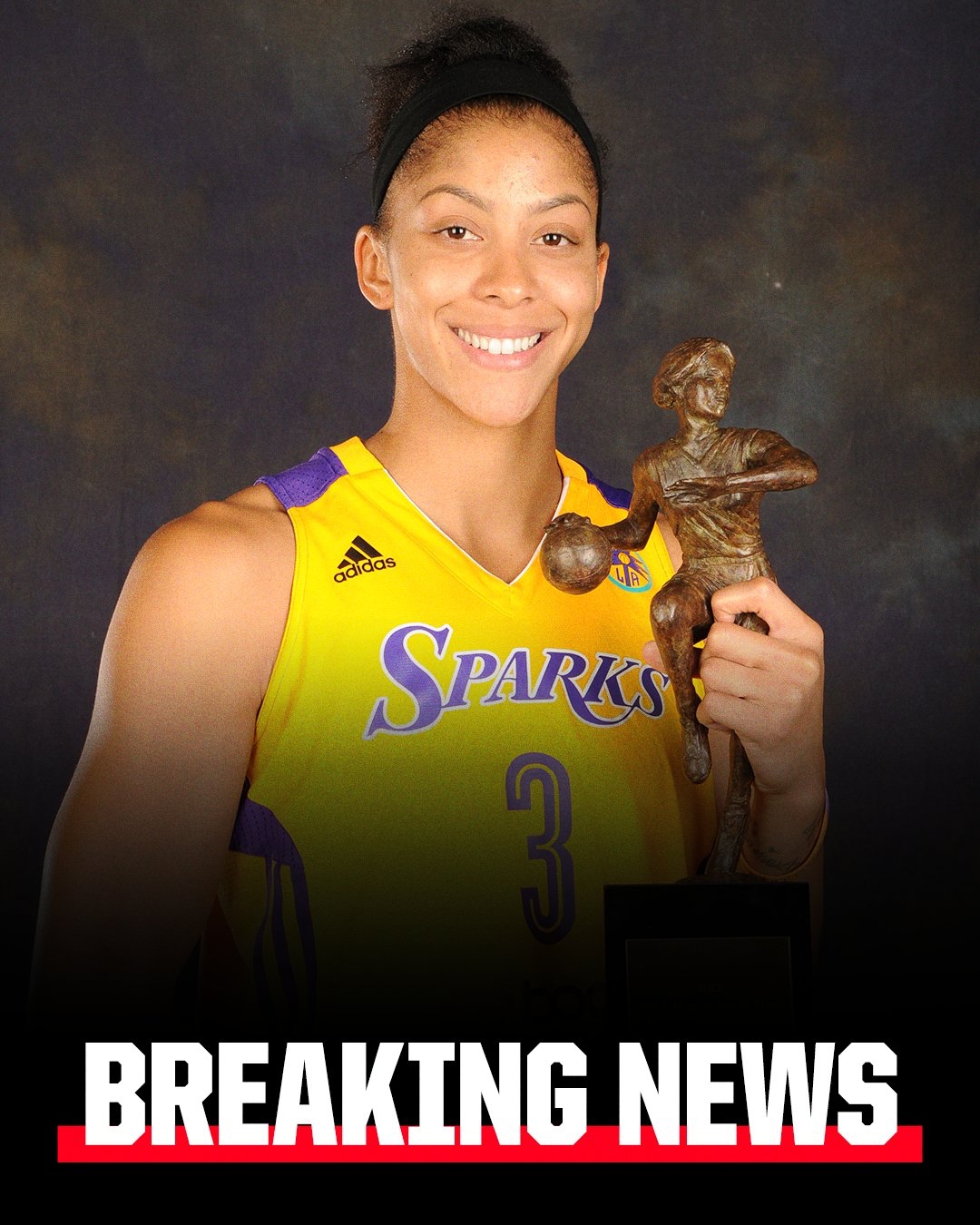 傳奇!洛杉磯火花將于6月29日退役WNBA球星坎迪斯-帕克的3號球衣