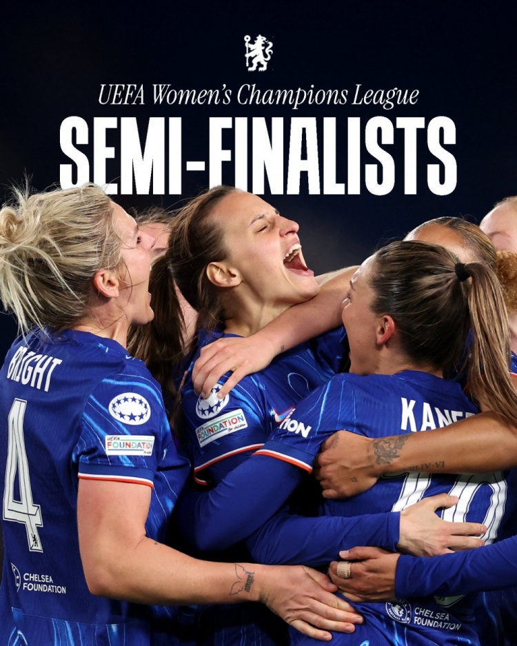 女足歐冠:切爾西3-0曼城&總比分3-2逆轉(zhuǎn)晉級(jí)四強(qiáng),將對(duì)陣巴薩