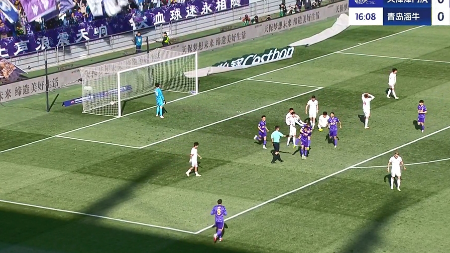 先聲奪人!基萊斯停球轉身巧妙回做,羅斯斬獲津門虎生涯處子球!