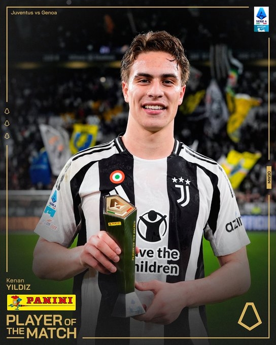 一條龍破門打進(jìn)全場唯一進(jìn)球,伊爾迪茲當(dāng)選尤文VS熱那亞全場最佳