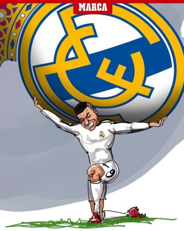 梅開二度助球隊獲勝!馬卡漫畫:姆巴佩獨力撐起皇馬重擔