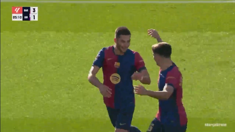 巴薩4-1鎖定勝局！替補(bǔ)登場(chǎng)的費(fèi)蘭-托雷斯第86分鐘破門(mén)