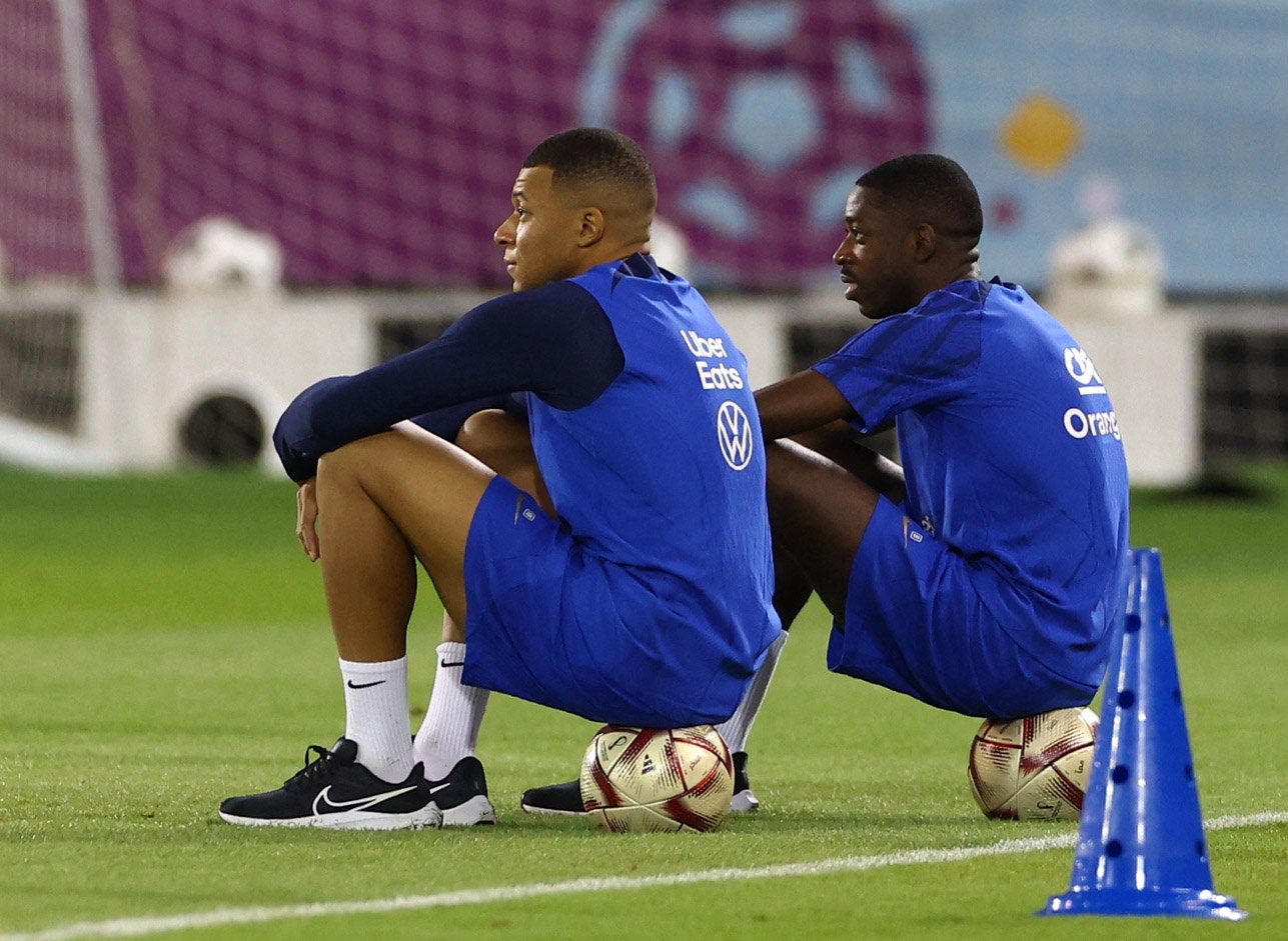 隊報預測法國首發:奧利塞、姆巴佩、登貝萊三叉戟,拉比奧特缺陣