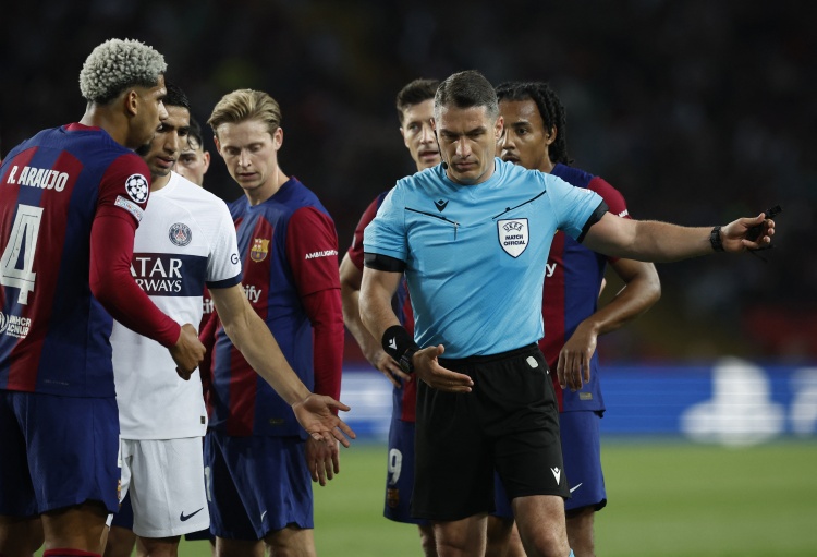 歐冠1/8決賽次回合利物浦vs巴黎裁判:羅馬尼亞裁判科瓦茨主哨