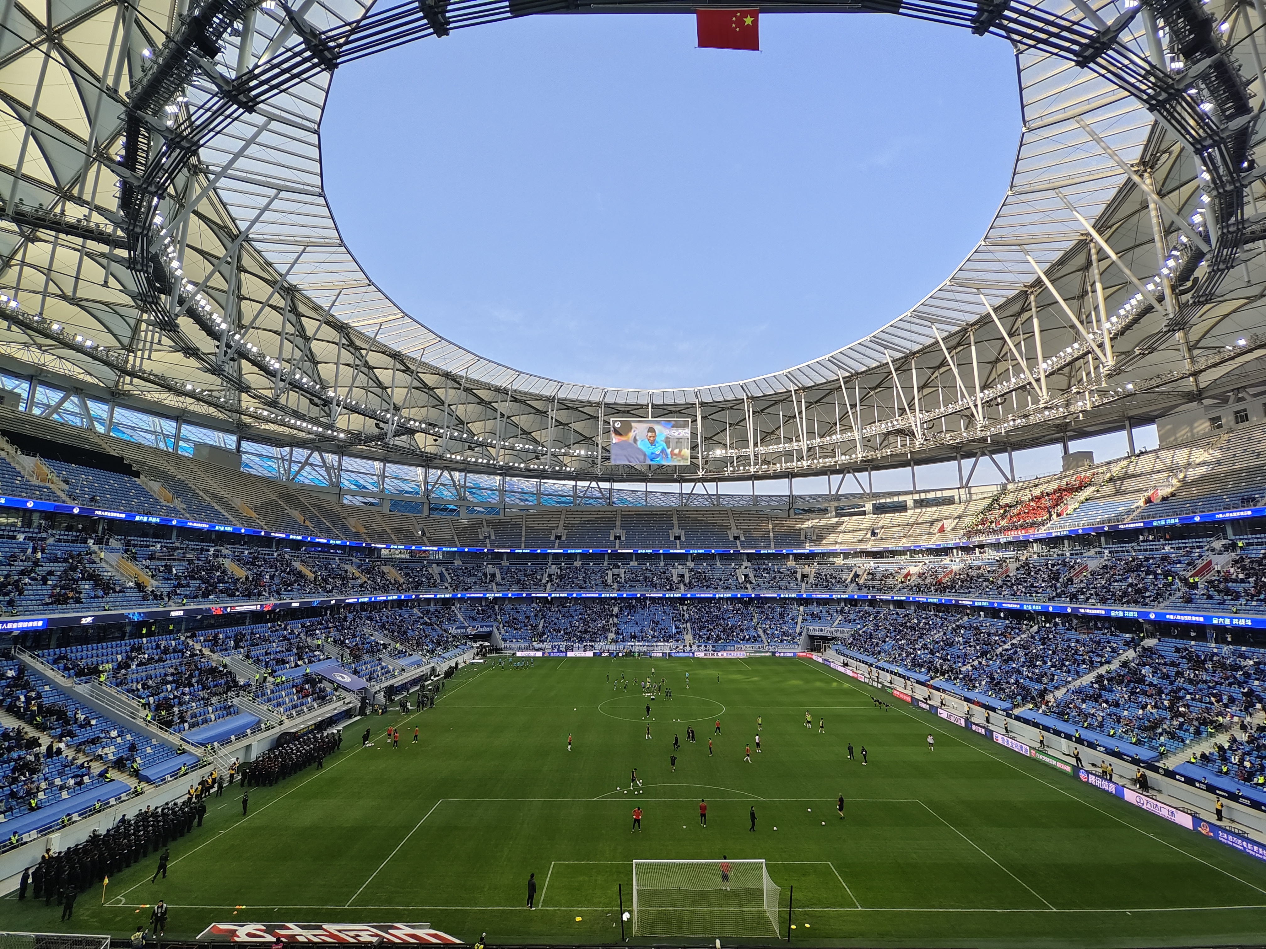 連媒:梭魚灣6.3萬個座席擦拭干凈,準備迎接英博首個中超主場