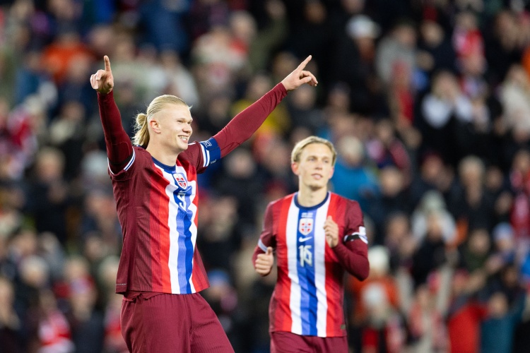 僅用41場比賽,哈蘭德成為自1971年后為國打進40球最快的歐洲球員