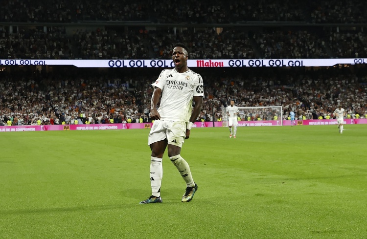 維尼修斯打進皇馬生涯第102球,隊史射手榜超越拉莫斯和薩莫拉諾