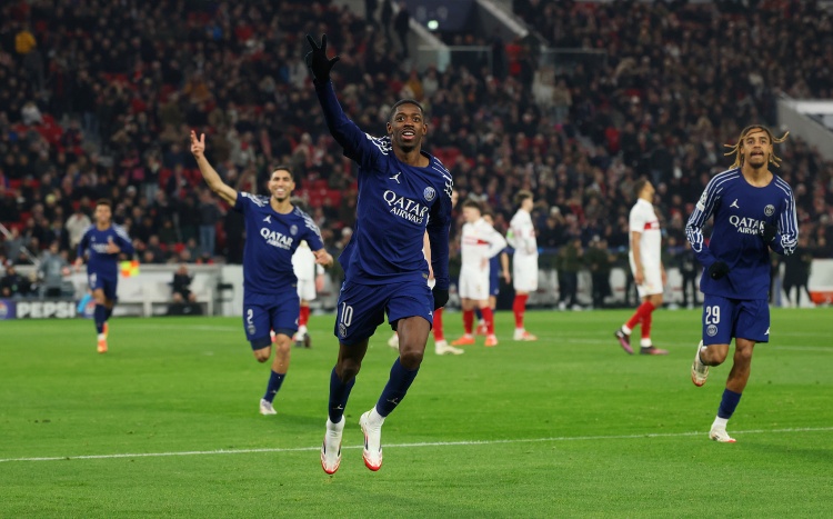 登貝萊成為過去50年,法甲隊首位當年前三月官方比賽進20球的球員