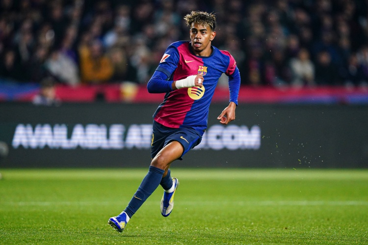 歐冠仍未出局球員每90分鐘過人榜:亞馬爾3.8次領跑 維尼修斯在列