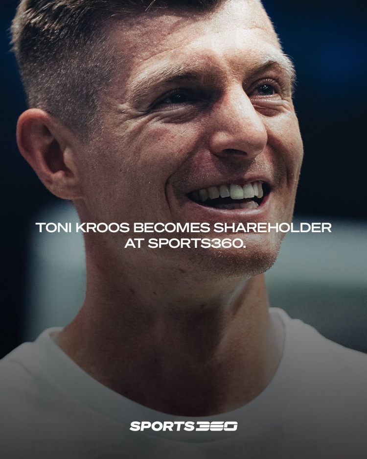 官方:克羅斯成為體育經紀公司Sports360合作伙伴