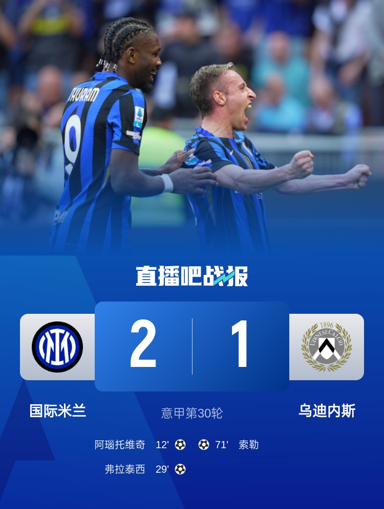 文托拉:國米在上半場有最好的表現(xiàn),但下半場幾乎讓人心臟病發(fā)作